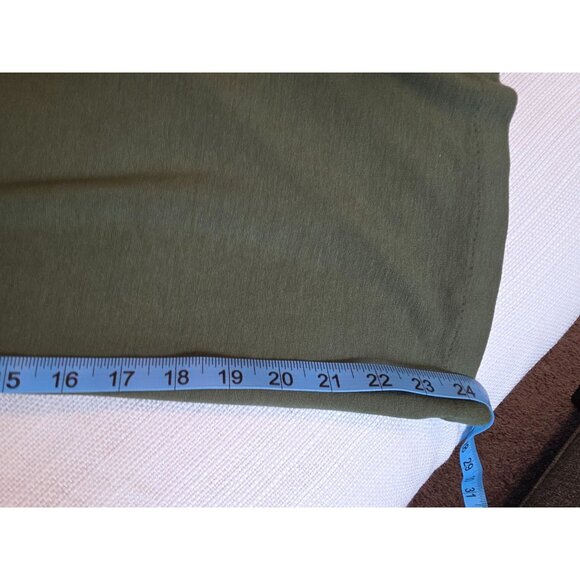 Old Navy Women’s Green Sleeveless Wide Leg Jumpsuit Size Large Belted V-Neck - Picture 11 of 16